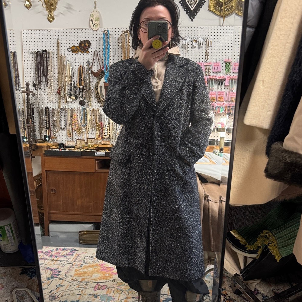 Lafayette 148 New York Gray Pea Coat